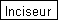 Zone de Texte: Inciseur