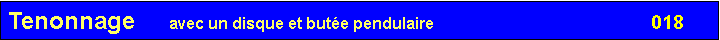 Zone de Texte: Tenonnage     avec un disque et but�e pendulaire                                                 018